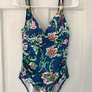Ralph Lauren Floral One-Piece Bathing Suit